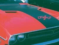 1971 Dodge Challenger R/T Hood Blackout Stripe Kit