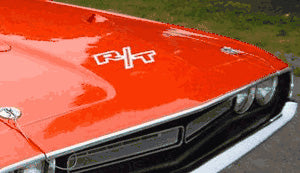 1971 Challenger Hood R/T Decal