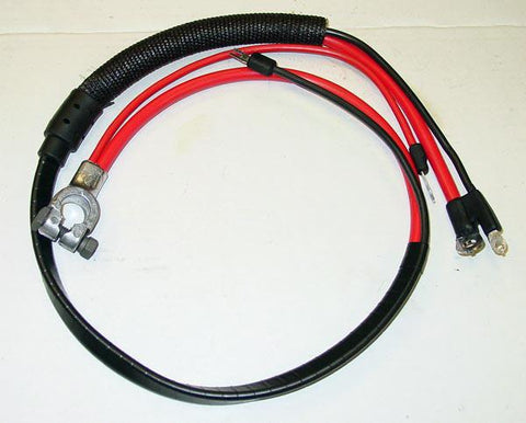 1969 Plymouth Valiant Positive Battery Cable Small Block (Split Starter Lug/Heat Sheath)